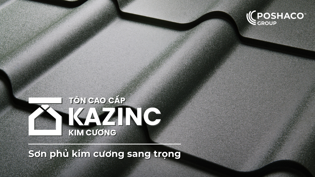 Tôn cao cấp Kazinc Kim Cương – Nâng tầm giá trị công trình